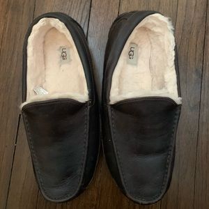Mens Ugg Ascot leather slippers